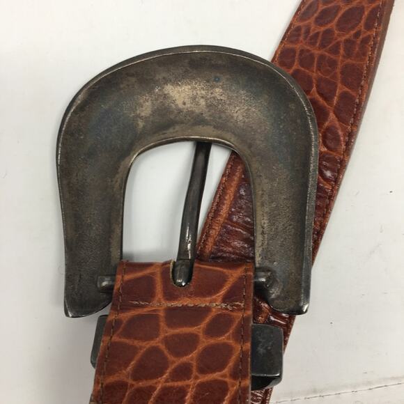 Jennifer Graham Brown Genuine Leather Western Boho Belt Large main image 4